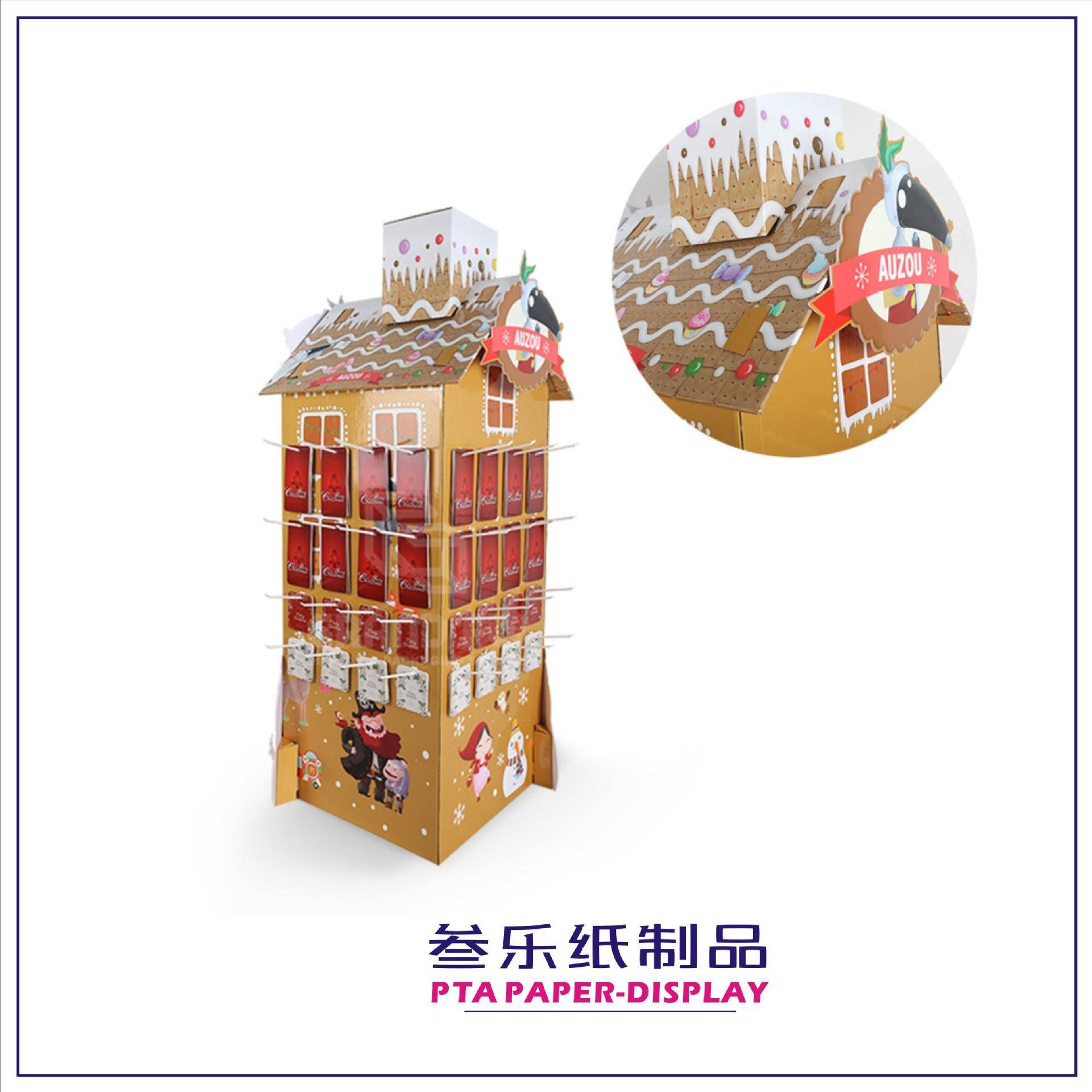 商超促销陈纸货架展示架包装板盒架雪弗亚克力超列SL-1-F10市货展