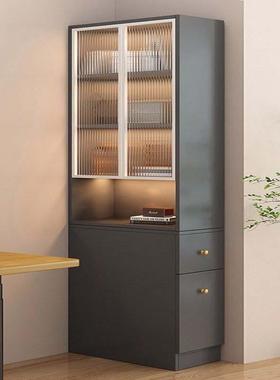 侧沙边柜实木转角窄柜36722书柜侧边拉发侧面抽拉柜夹缝收纳柜储