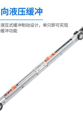 厨房极窄移玻璃推拉吊轮缓轨门道双向冲二三联73724动吊趟门隔断