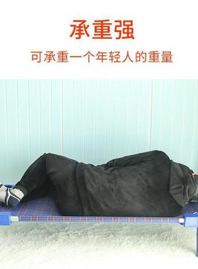 幼班儿专用塑料帆布床儿园童床早教托午休睡NXW觉床宝宝叠床叠床