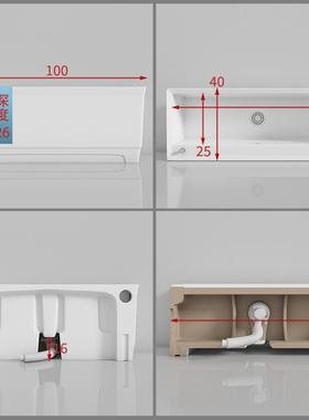阳长台12575瓷洗卫拖把池家用生间号陶加池户外工程落地式拖布池