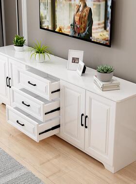 简实电视柜约小户柜型木白色储物柜组合地柜高款卧室电视现代F96H