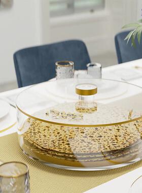 Seder太人逾越宴有机z玻家璃三明治盒圆形MRY-24032犹atah亚克力