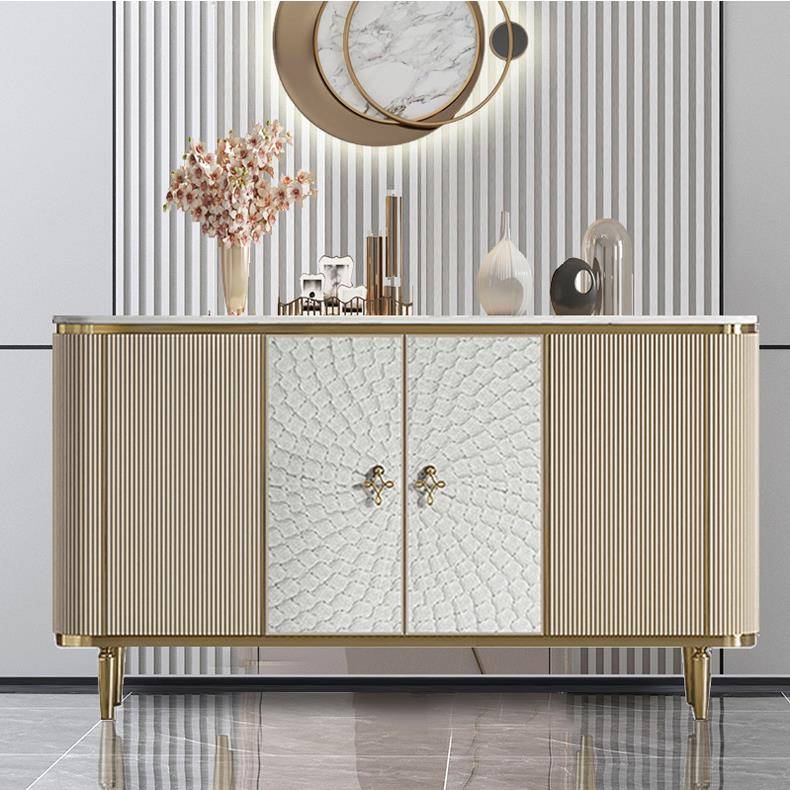 意式关柜轻奢玄餐客边柜岩板装柜贝壳柜入户正对M7Q595Q8门厅墙饰