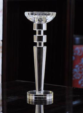 欧式水装晶玻璃蜡烛台浪漫烛婚庆婚礼餐桌烛房台310735饰摆件样板