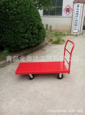 工平推板具车货35256仓车流库房物用大载重四轮推车