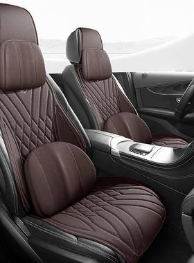 汽车坐垫新款纳帕皮半包四季通座用椅61225套小蛮舒适围透气座腰