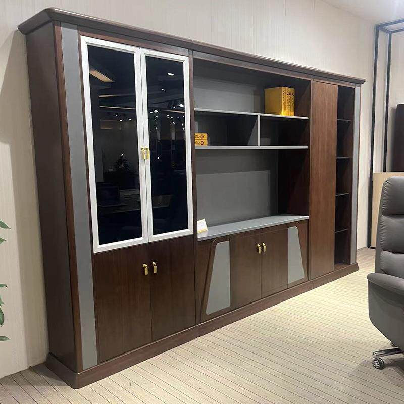 中01式办公代桌大气老板桌现简约总大班台实木具办公家豪裁华老板