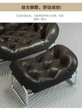 懒人沙发家用休客休闲单人沙发卧室57004小厅户型阳台午中古风椅