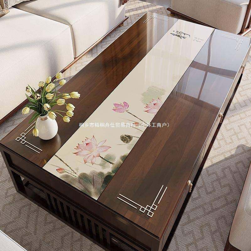 新中式水茶几垫防防免洗防烫油客厅软玻璃餐桌垫CHY半透防尘家用,包装,五金配件包装,淘宝优惠券,粉丝福利购,淘宝优惠卷