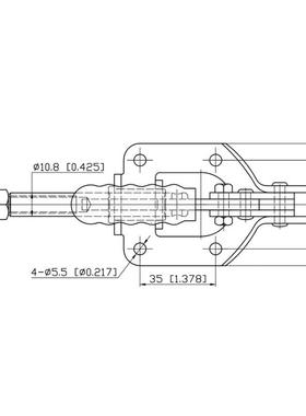 快速垂直式速夹具ZGJCH-快夹302-FMSS压F紧焊接工装快速夹