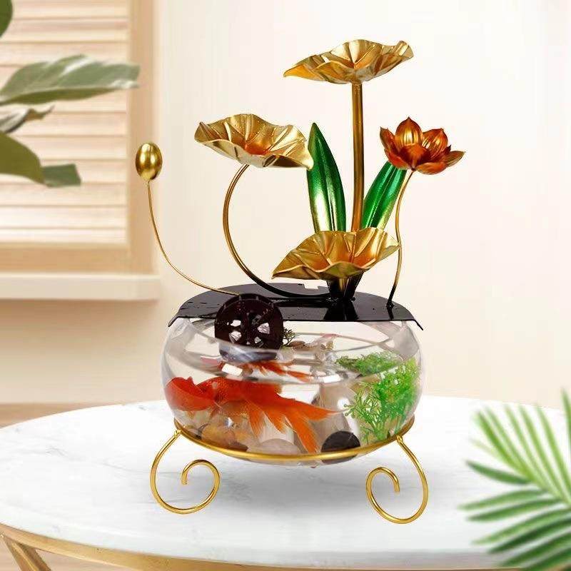 流水摆件璃鱼加湿客缸ZFW办厅玄关玻公室招财好运,包装,五金配件包装,淘宝优惠券,粉丝福利购,淘宝优惠卷