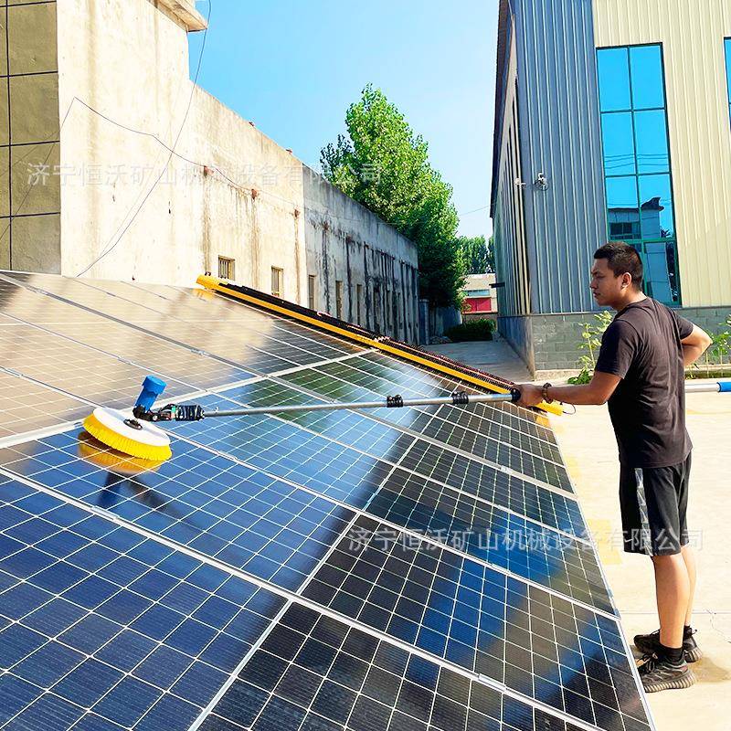 手除持式太阳能伏板清洗机OZR光伏光电站清洗尘工具清洗设备机器