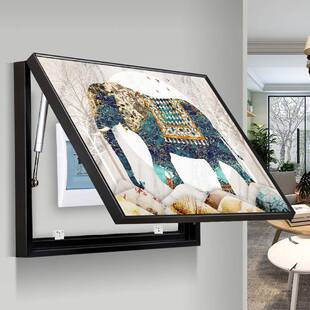 电表NEW123箱装饰画免孔现打代简约遮挡总开厅关闸电盒配电箱客厅