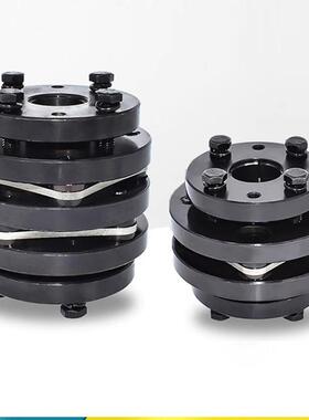 45钢膜片联轴器DBL锥套弹性单双膜片不锈钢带键槽电机连轴器现货