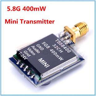 新款5.8G400mW40频道AV无线迷你发射机TS58400AREF频点.
