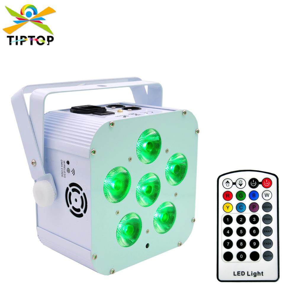 不夜天舞台灯6颗18瓦高亮度LED灯珠RGBWAUV电池无线帕灯