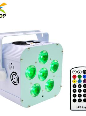 不夜天舞台灯6颗18瓦高亮度LED灯珠RGBWAUV电池无线帕灯