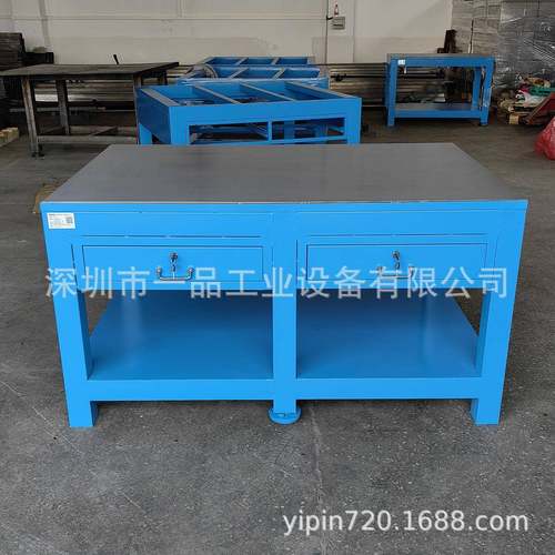钢板工作台铸铁平台虎钳修理桌飞模台合模具装配台钳工钢板维修桌