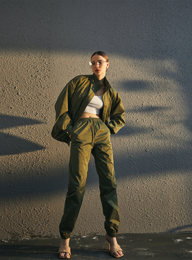 APARALLEL束脚拉链工装休闲裤