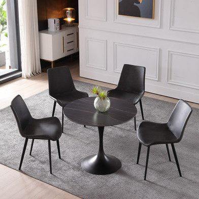 极简岩板洽谈桌现代简约售楼处接待桌椅组合休闲阳台小桌椅圆桌子,住宅家具,岩板餐桌,淘宝优惠券,粉丝福利购,淘宝优惠卷