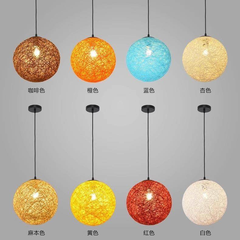 麻球麻绳吊灯藤艺田园餐厅灯阳台走廊吊灯个性创意藤艺吊灯,鲜花速递/花卉仿真/绿植园艺,割草机/草坪机,淘宝优惠券,粉丝福利购,淘宝优惠卷