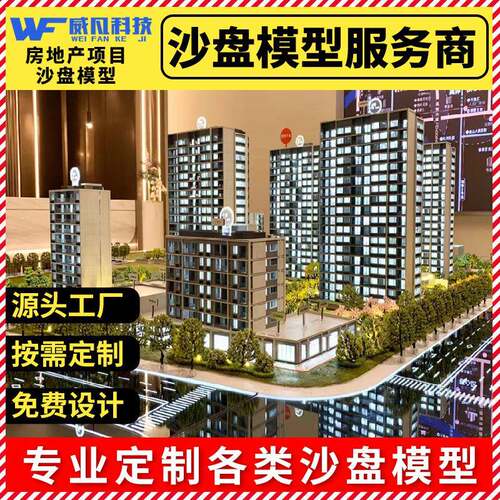 房地产项目建筑沙盘模型房地产售楼部楼房模型都市规划沙盘模型