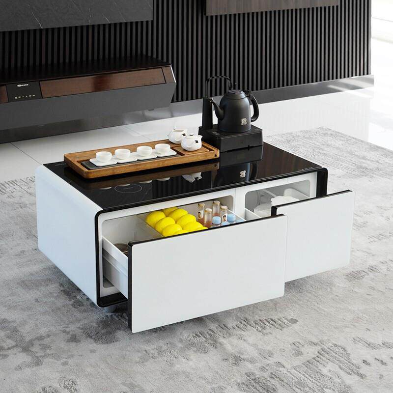 茶几冰箱一体办公室矮式茶几客厅新款一体两用办公小户型多功能