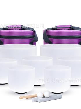 供应电商6-14寸432HZ专业准音瑜伽音疗水晶钵音乐碗颂钵
