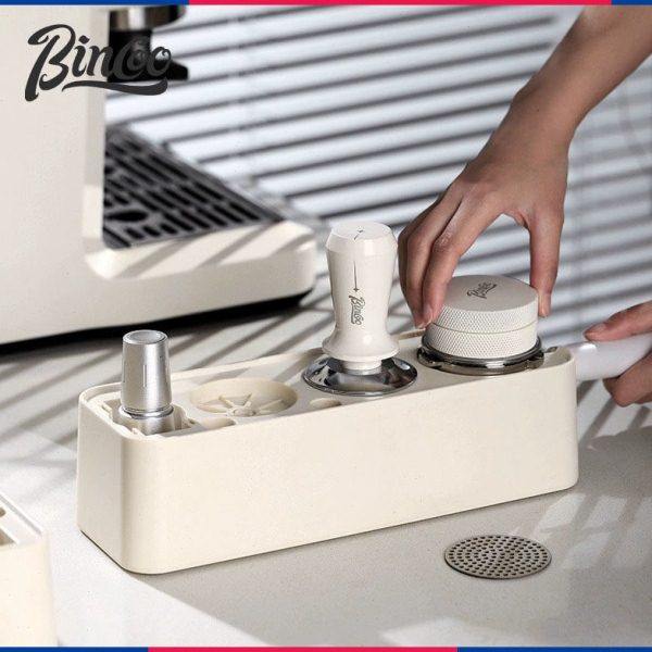 Bincoo多功能压粉底座粉锤布粉器三件套咖啡填压收纳工具51/58mm