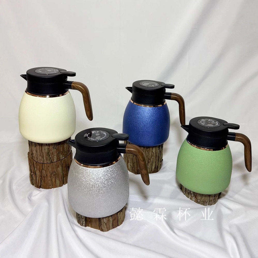 316不锈钢双层真空焖茶壶家用茶水分离保温壶泡茶厂家批发大容量