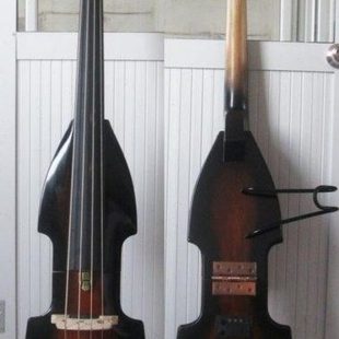 实木3/4电声贝司 电子贝司 低音贝司 可折叠式电子低音提琴