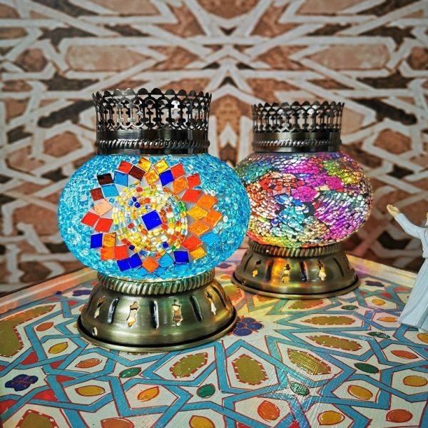 【电池款】手工马赛克卧室夜灯露营清吧酒吧餐厅酒店KTV装饰台灯