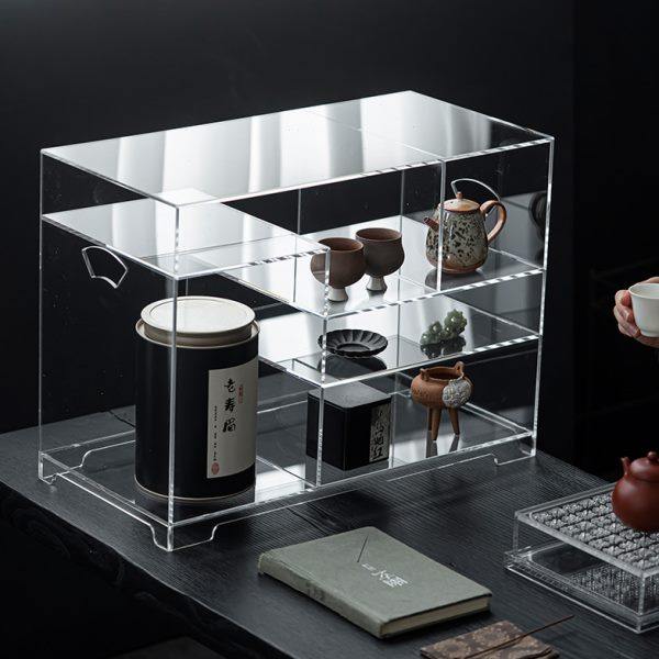 透明亚克力桌面茶具博古架高档多宝阁茶杯收纳架置物架茶壶展示架,住宅家具,多宝格/博古架,淘宝优惠券,粉丝福利购,淘宝优惠卷