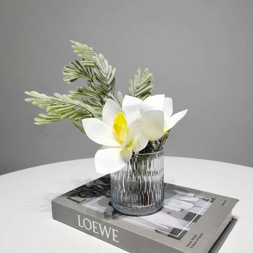 现代轻奢仿真花艺客厅电视柜酒店餐桌样板房售楼部假花装饰摆设品