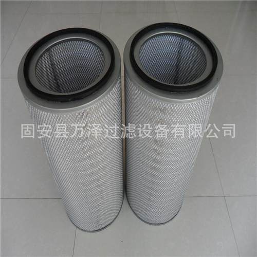 万泽风机房空压机滤筒自洁式除尘器空气滤筒HV纸质折叠滤芯