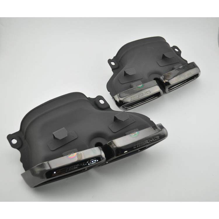 专用于奔驰C级W205C200C300四出排气管消声器尾喉尾嘴尾咀