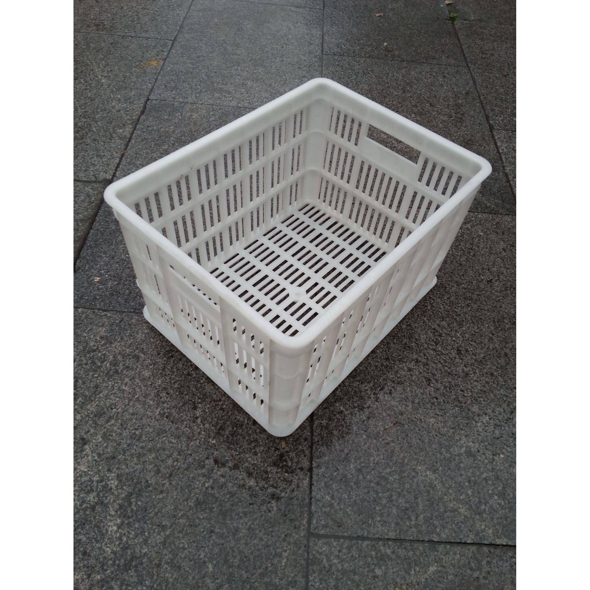 白色水果蔬菜筐鸡蛋筐塑料周转筐服装快递塑胶筐