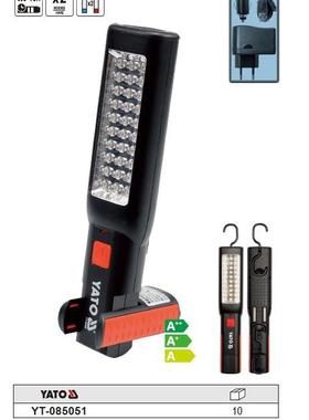 易尔拓手持式带磁铁LED可充电工作灯手提灯工作检修灯YT-085051