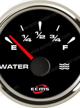 ECH防水螺纹安装多色背光船艇船用改装车用水箱指针水位液位表