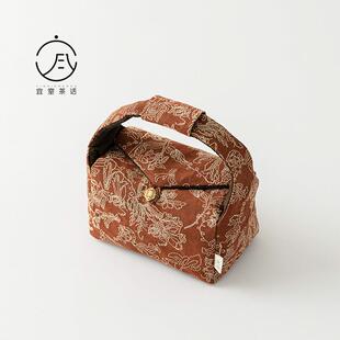 宜室茶话茶具收纳袋布艺加厚便携式户外旅行茶壶茶杯保护袋收纳包