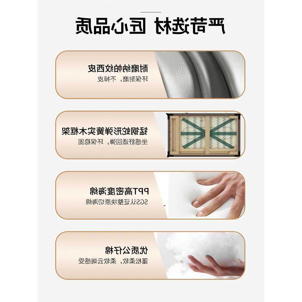 办公酒店大堂三人位皮沙发