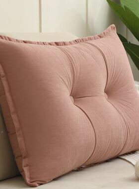 长方形靠护枕/抱新多色可枕选代简约现JVA风格客厅沙发床头腰垫