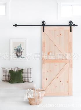 移美式谷仓门大轮门五金套m轨道62.道6ft轨BDH-C01移门吊轮