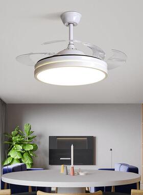 大气遥V851控带电吊灯隐形扇扇灯家用简约代客风厅卧室餐厅现吊扇
