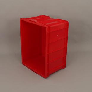 塑料周箱红色大号外径740 00新料养转殖箱箱 5方JVS604