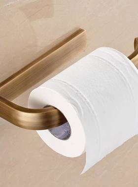 仿古铜纸巾架卫生间浴室置物架巾杆PRV毛式套装欧纸卷架五金挂件