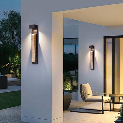 户外防水壁灯现代简约TSD-045黄围洞石门墙牌灯墅大门别外墙灯庭