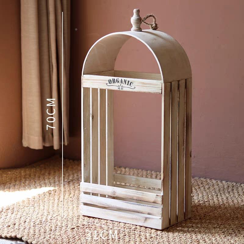 木质花盒花器台花园意庭GIK院园艺摆复件吊篮植物花架杂货创阳装