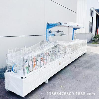 腾双工位覆膜机外墙保温PVC护角包鸿机覆PVHT-300C阴阳角格布包网